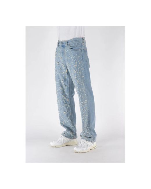 sunflower Blue Loose-Fit Jeans for men