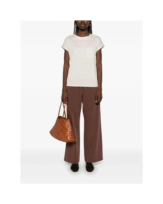 Wide Trousers Cruna de color Brown