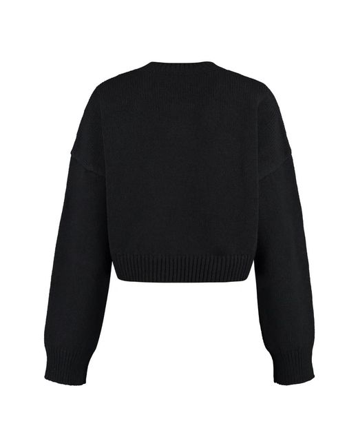 Dolce & Gabbana Black Round-Neck Knitwear