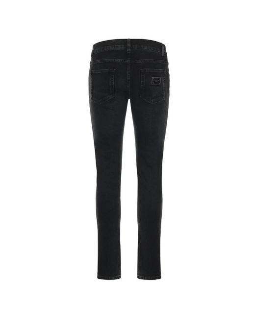 Dolce & Gabbana Blue Skinny Jeans for men