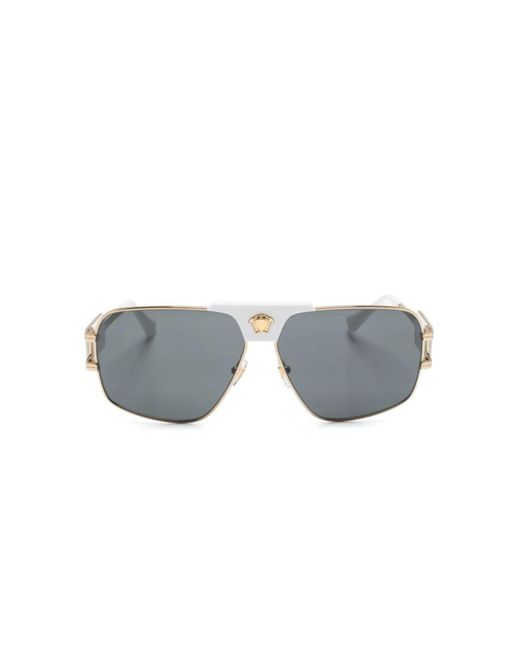 Versace Vintage metall sonnenbrille in Gray für Herren