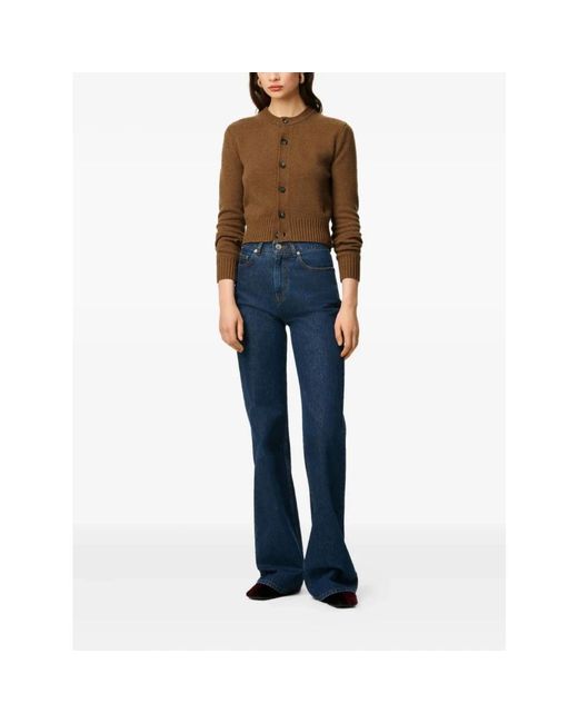 AMI Blue Flared Jeans