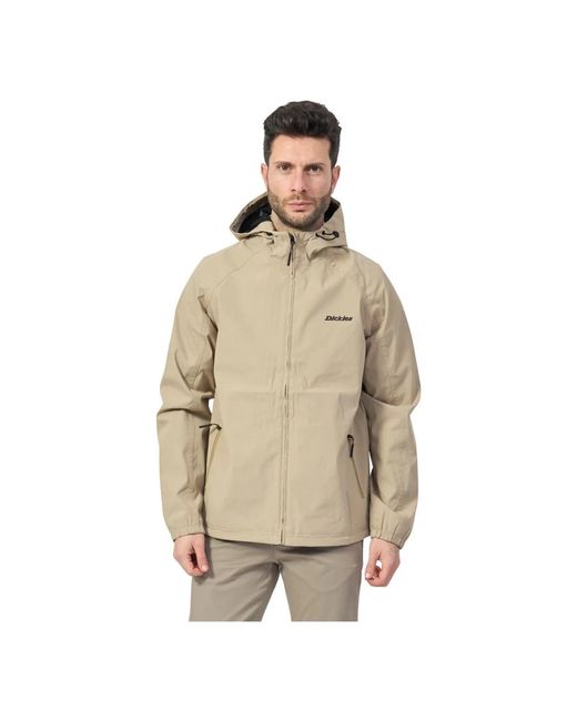 Dickies Beiger Kapuzenpullover Mit Reißverschlusstaschen in Natural für Herren