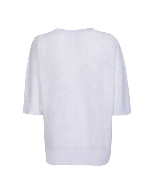 Fabiana Filippi Blue Pullover mit rundhalsausschnitt
