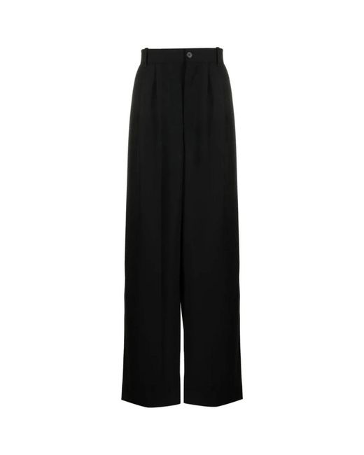 The Row Black Wide Trousers for men