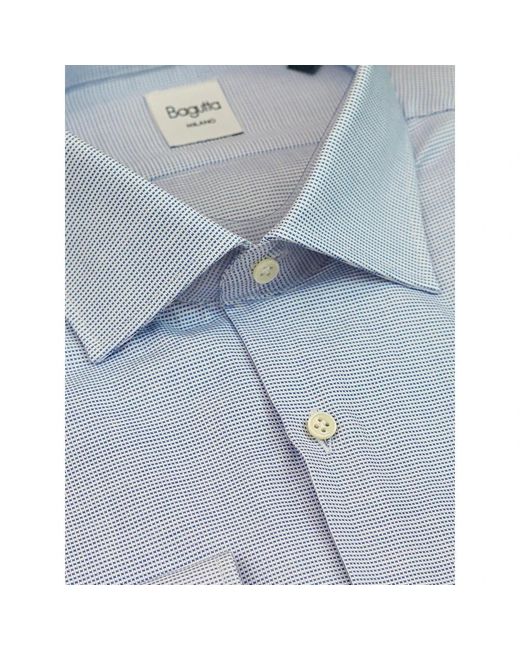 Bagutta Blue Formal Shirts for men