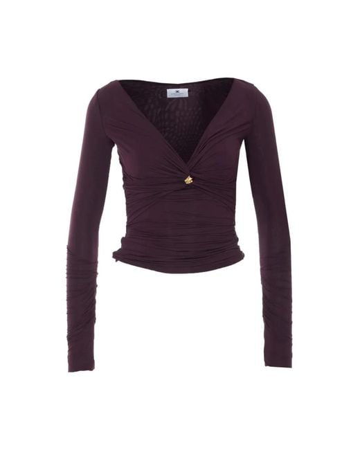 Elisabetta Franchi Purple Blouses