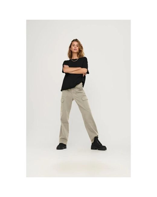 ONLY Malfy Cargo Broek in het Gray