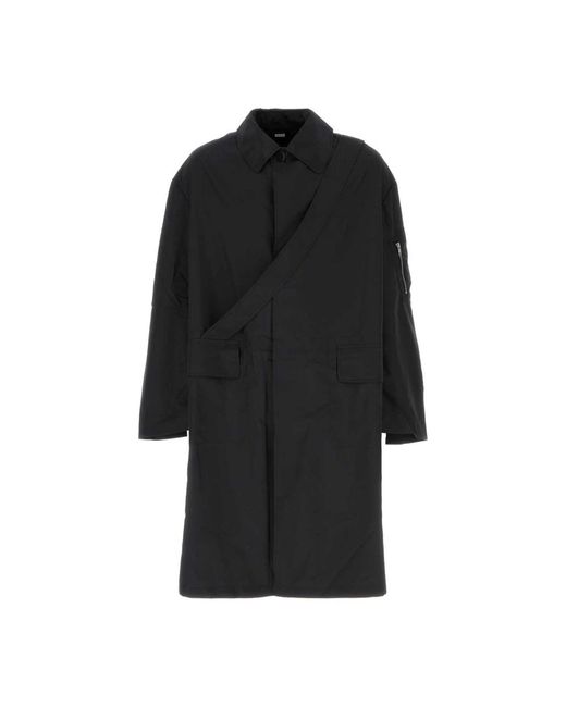 Single-Breasted Coats Random Identities de hombre de color Black