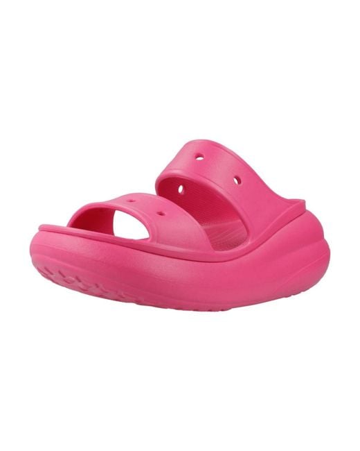 CROCSTM Schoenen ,Roze ,Crush Sandal Slippers in het Pink