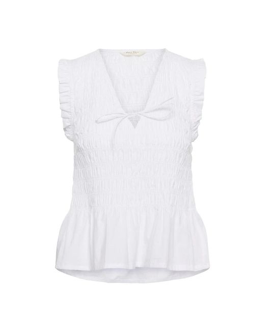 Part Two Tops ,Wit ,Mouwloze Blouse in het White