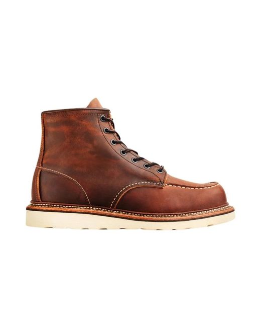 Red Wing Brown Lace-Up Boots for men