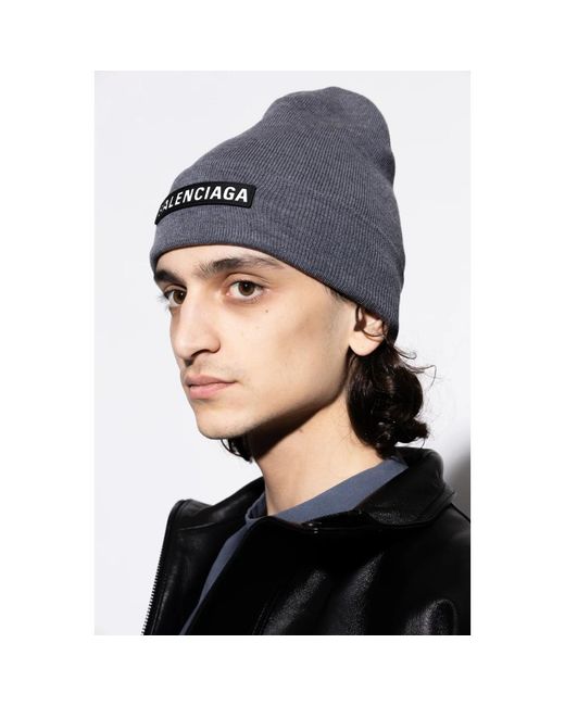 Balenciaga Gray Beanies for men