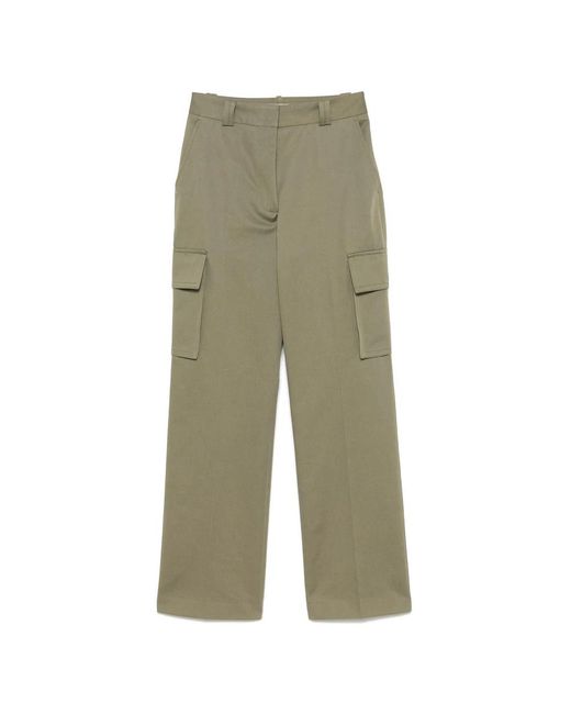 Anine Bing Straight Trousers in het Green