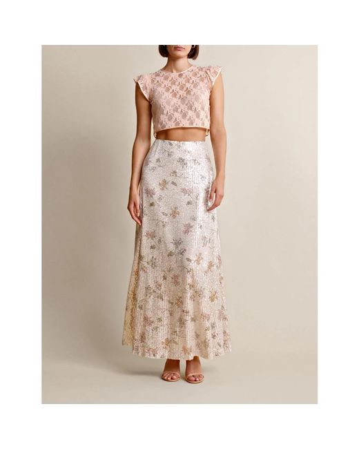 byTiMo Sprankelende Maxi Rok in het White