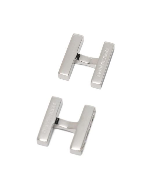 Ferragamo White Cufflinks for men