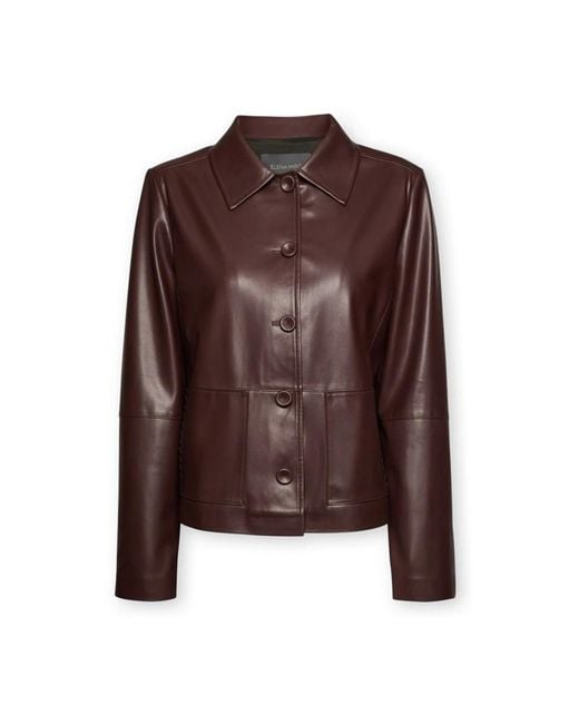 Light Jackets Elena Miro de color Brown