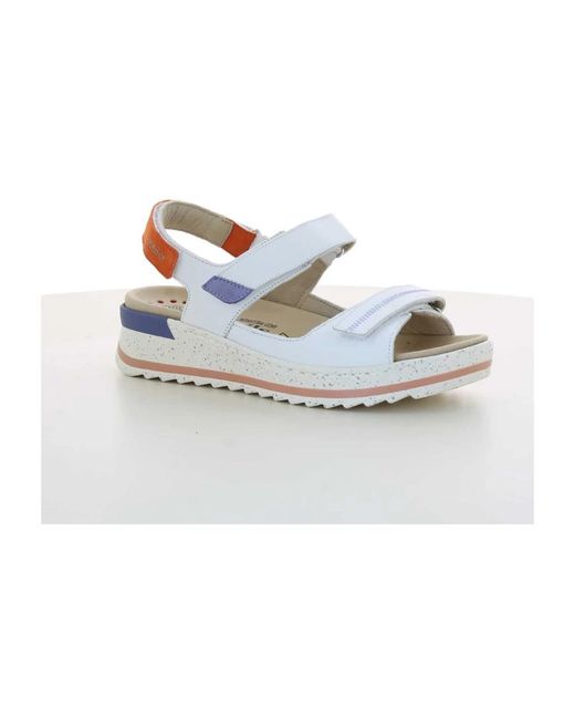 Mobils Schoenen ,Wit ,Witte Elora Damesschoenen in het Blue