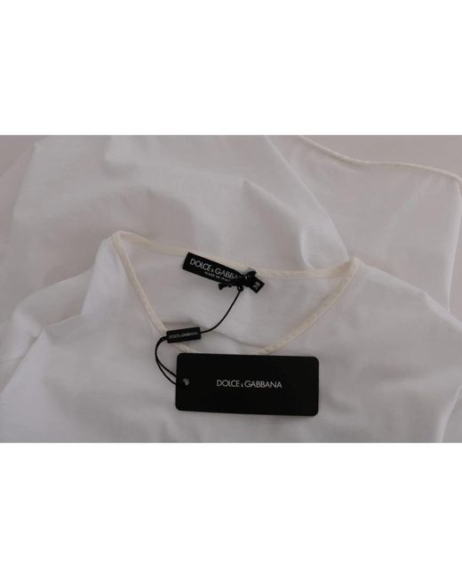 Dolce & Gabbana Gray Baumwoll-seiden-t-shirt - stilvoll und vielseitig
