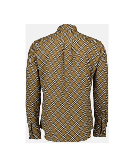 Casual Shirts di Burberry in Green da Uomo