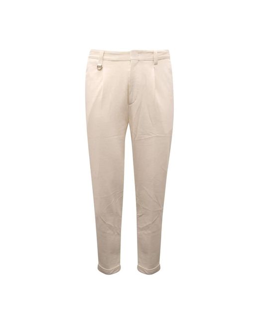 Slim-Fit Trousers Paolo Pecora de hombre de color Natural