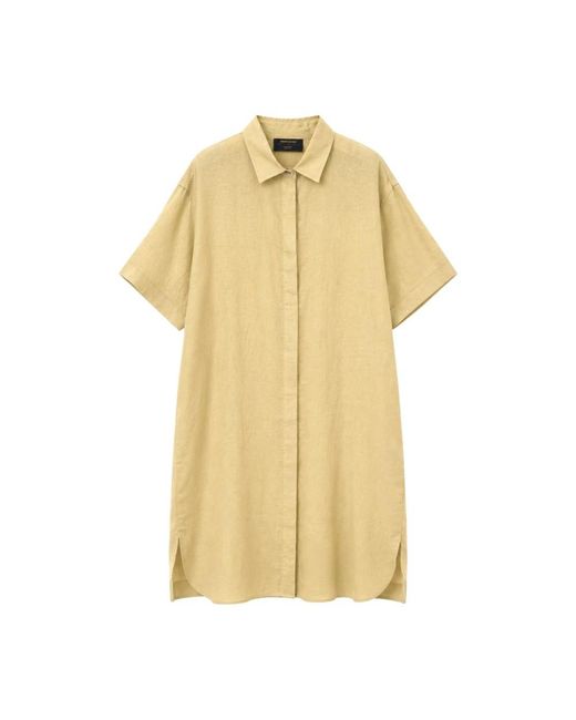 Gran Sasso Yellow Shirt Dresses