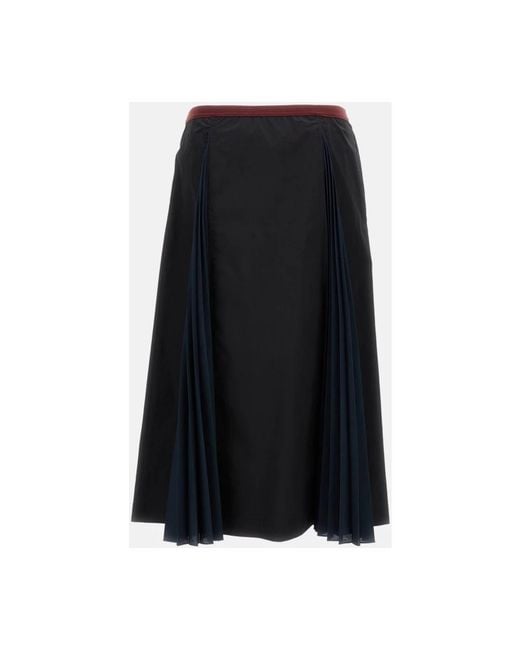 Midi Skirts Plan C en coloris Black