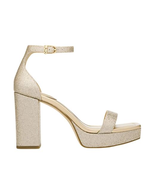 High Heel Sandals Michael Kors de color Metallic
