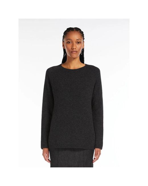 Max Mara Black Round-Neck Knitwear