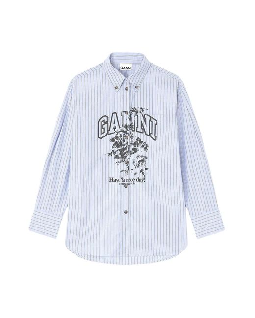 Ganni Shirt in het Blue
