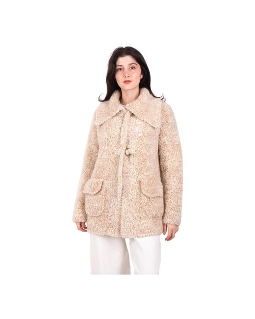 Roberto Collina Natural Faux Fur & Shearling Jackets