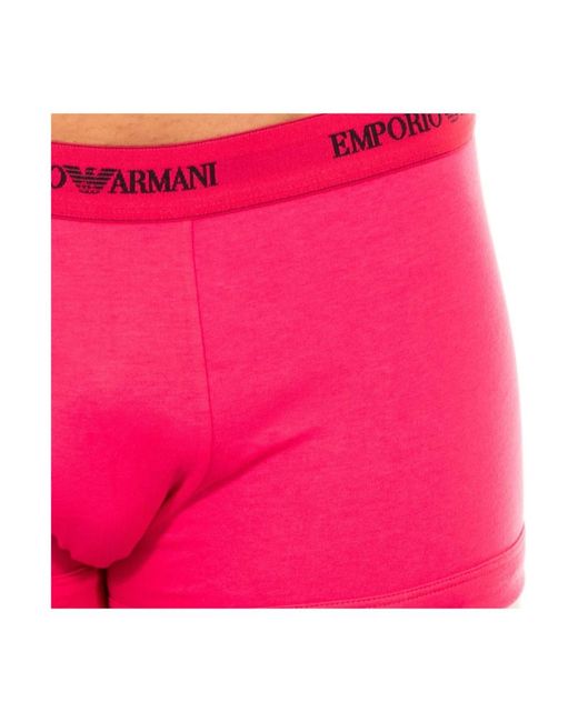 Emporio Armani Pink Underpants for men
