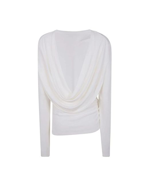 Jacquemus Long Sleeve Tops in het White
