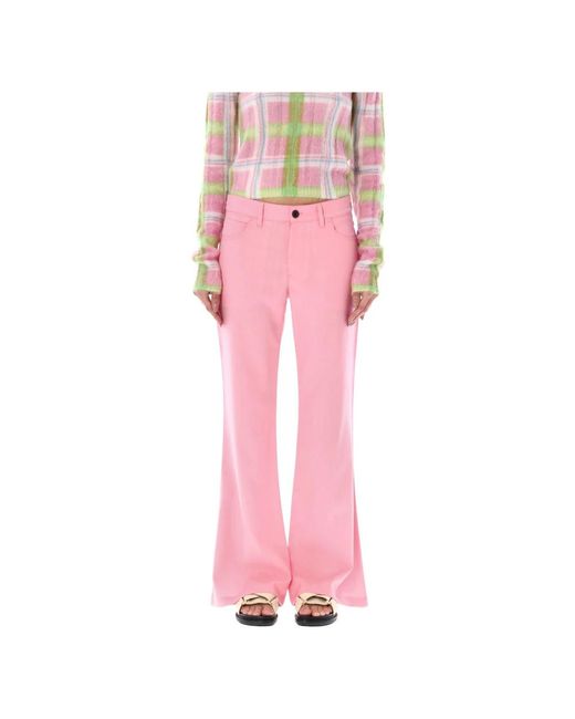 Marni Pink Wide Trousers