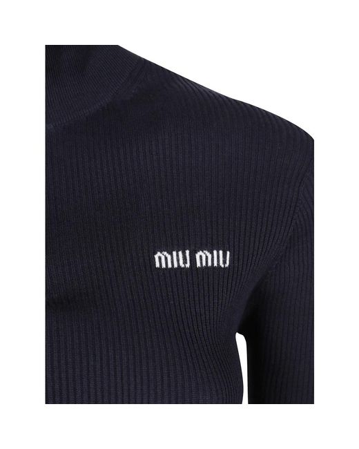 Miu Miu Blue Short Dresses