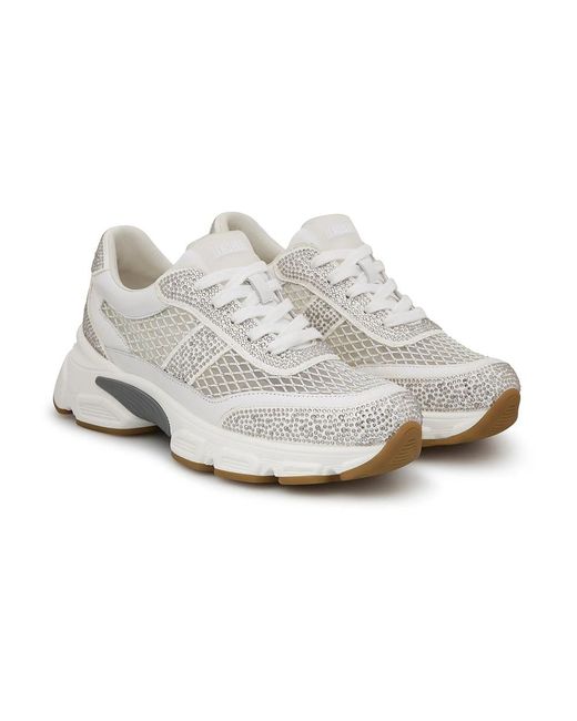Loriblu Schoenen ,Wit ,Leer Sneaker in het White