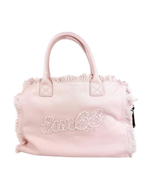 Sun 68 Pink Shopping Bags