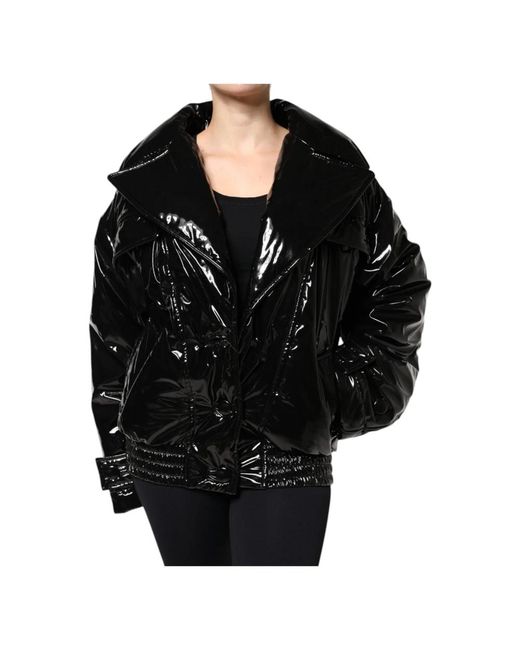 Dolce & Gabbana Button-Down Blouson Jacket in het Black