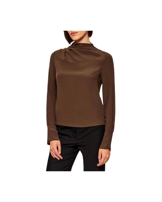 Patrizia Pepe Brown Blouses