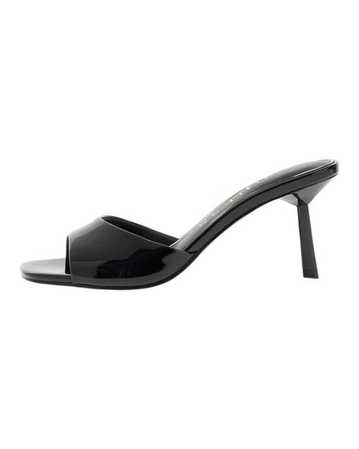 Guess Black Heeled Mules