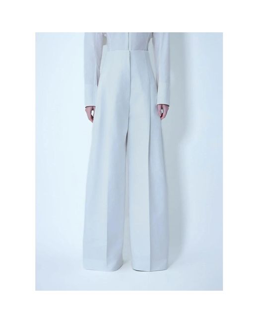 Jacquemus Blue Wide Trousers