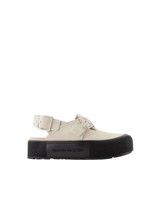 Alexander McQueen White Flat Sandals for men