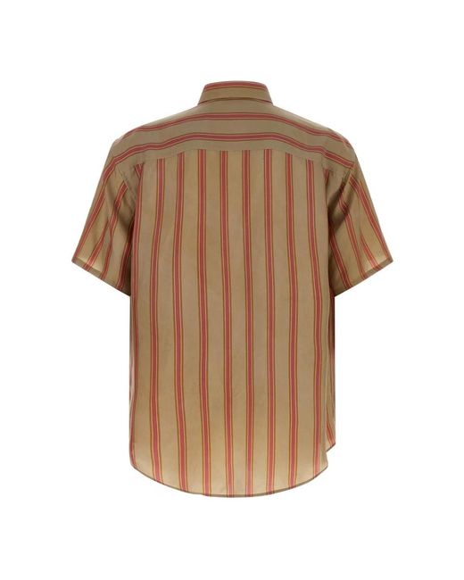 Saint Laurent Brown Short Sleeve Shirts for men