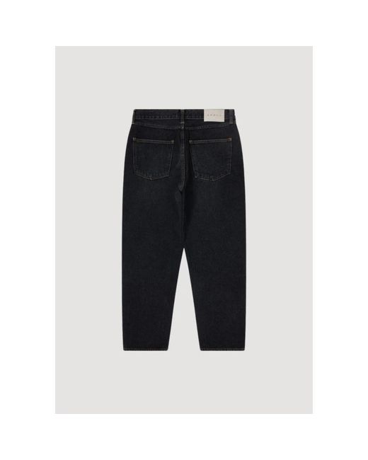 Edwin Jeans ,Zwart ,Denim Zwarte Denim Tapered Leg Broek in het Black