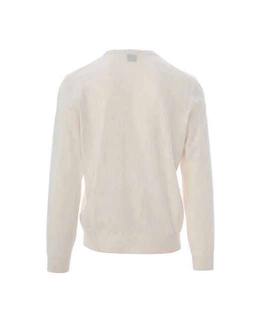 HUGO White Round-Neck Knitwear for men