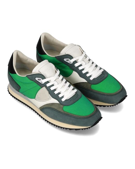 Philippe Model Green Sneakers for men