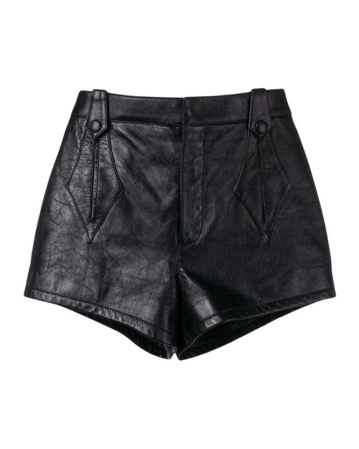 Saint Laurent Black Short Shorts