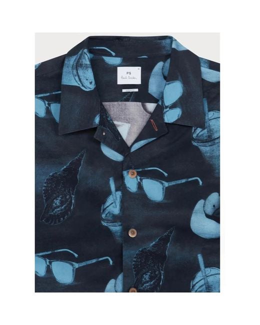 Paul Smith Blue Short Sleeve Shirts for men