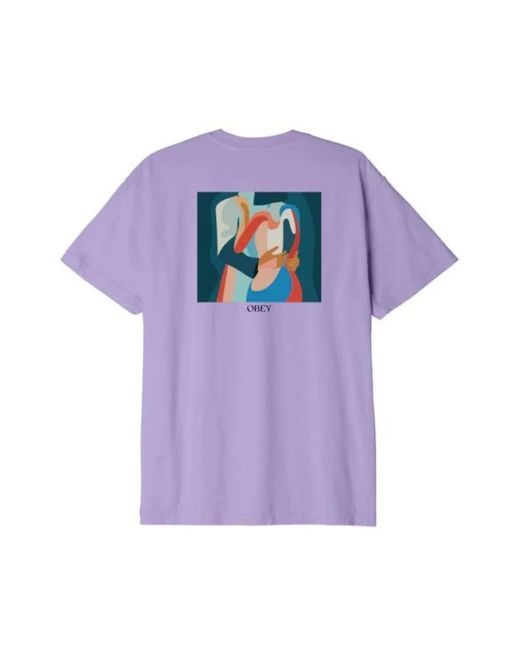 Obey Purple T-Shirts for men