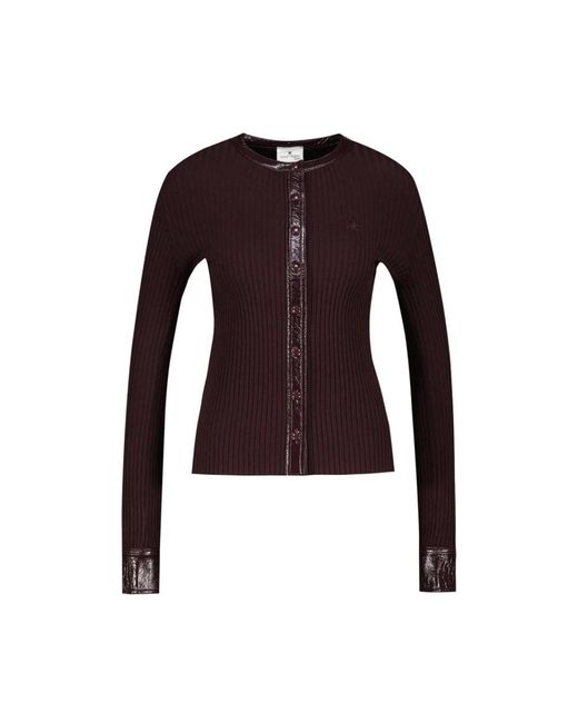 Cardigans Courreges de color Red